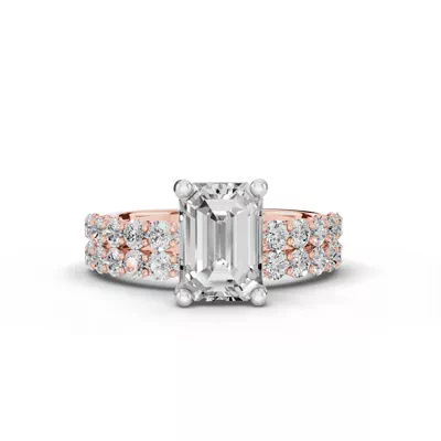 Sculpted Heart Lab Diamond Engagement Ring (.50 ct. tw.)
