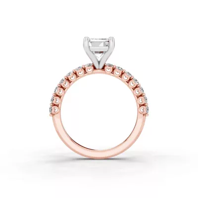 Sculpted Heart Lab Diamond Engagement Ring (.50 ct. tw.)