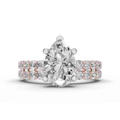 Sculpted Heart Lab Diamond Engagement Ring (.50 ct. tw.)