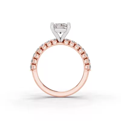 Sculpted Heart Lab Diamond Engagement Ring (.50 ct. tw.)