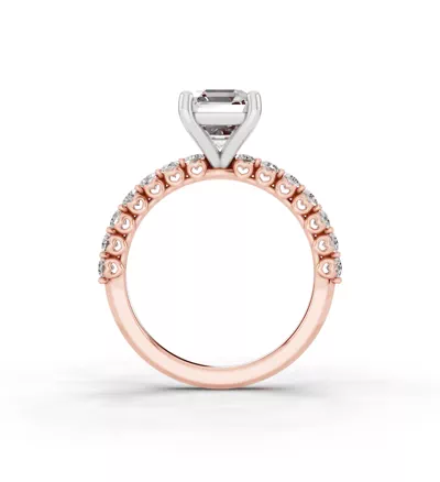 Sculpted Heart Lab Diamond Engagement Ring (.50 ct. tw.)