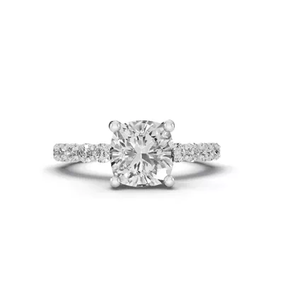 Sculpted Heart Lab Diamond Engagement Ring (.50 ct. tw.)