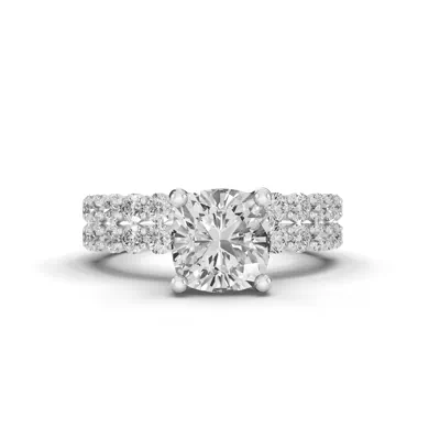 Sculpted Heart Lab Diamond Engagement Ring (.50 ct. tw.)