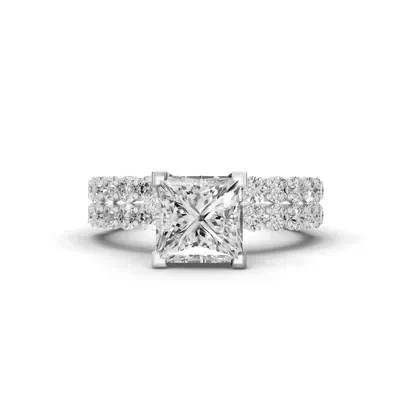 Sculpted Heart Lab Diamond Engagement Ring (.50 ct. tw.)