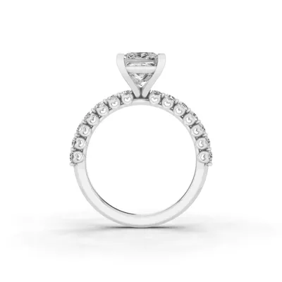 Sculpted Heart Lab Diamond Engagement Ring (.50 ct. tw.)