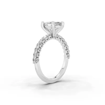 Sculpted Heart Lab Diamond Engagement Ring (.50 ct. tw.)