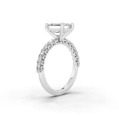 Sculpted Heart Lab Diamond Engagement Ring (.50 ct. tw.)