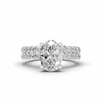 Sculpted Heart Lab Diamond Engagement Ring (.50 ct. tw.)