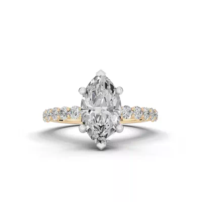 Sculpted Heart Lab Diamond Engagement Ring (.50 ct. tw.)