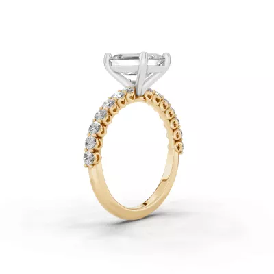 Sculpted Heart Lab Diamond Engagement Ring (.50 ct. tw.)