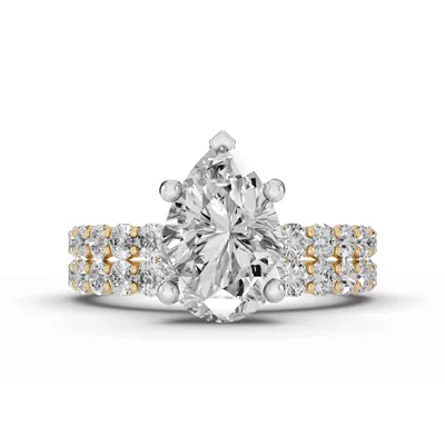 Sculpted Heart Lab Diamond Engagement Ring (.50 ct. tw.)
