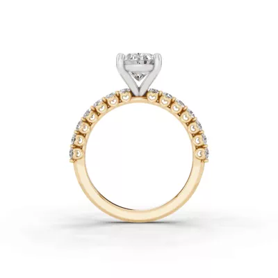 Sculpted Heart Lab Diamond Engagement Ring (.50 ct. tw.)