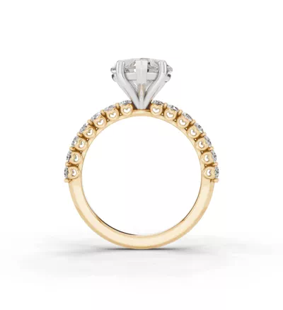 Sculpted Heart Lab Diamond Engagement Ring (.50 ct. tw.)