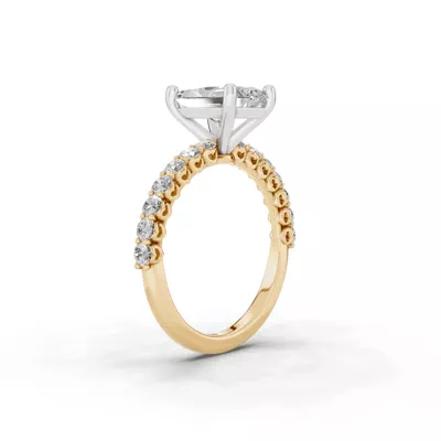 Sculpted Heart Lab Diamond Engagement Ring (.50 ct. tw.)