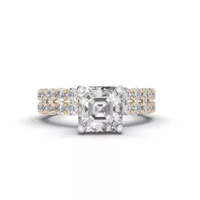 Sculpted Heart Lab Diamond Engagement Ring (.50 ct. tw.)