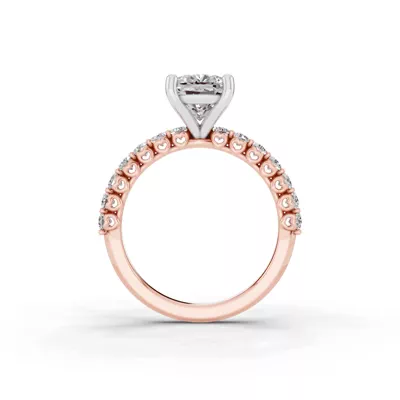 Sculpted Heart Lab Diamond Engagement Ring (.50 ct. tw.)