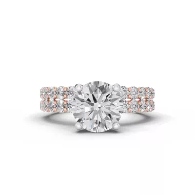 Sculpted Heart Lab Diamond Engagement Ring (.50 ct. tw.)