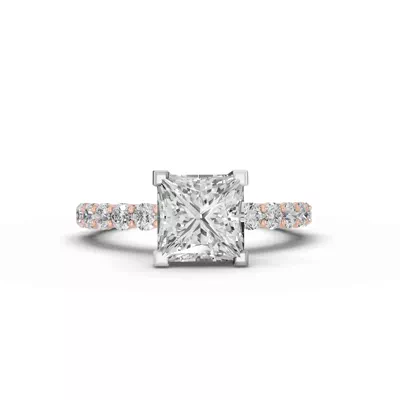 Sculpted Heart Lab Diamond Engagement Ring (.50 ct. tw.)
