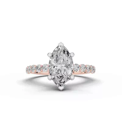 Sculpted Heart Lab Diamond Engagement Ring (.50 ct. tw.)