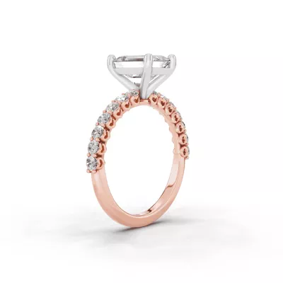 Sculpted Heart Lab Diamond Engagement Ring (.50 ct. tw.)