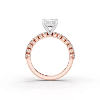Sculpted Heart Lab Diamond Engagement Ring (.50 ct. tw.)