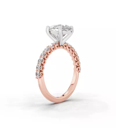Sculpted Heart Lab Diamond Engagement Ring (.50 ct. tw.)
