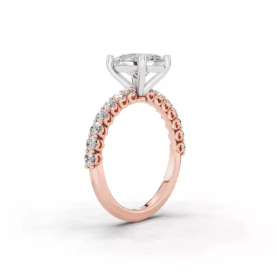 Sculpted Heart Lab Diamond Engagement Ring (.50 ct. tw.)