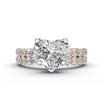 Sculpted Heart Lab Diamond Engagement Ring (.50 ct. tw.)