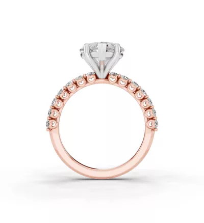 Sculpted Heart Lab Diamond Engagement Ring (.50 ct. tw.)