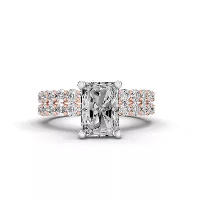 Sculpted Heart Lab Diamond Engagement Ring (.50 ct. tw.)