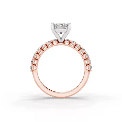 Sculpted Heart Lab Diamond Engagement Ring (.50 ct. tw.)