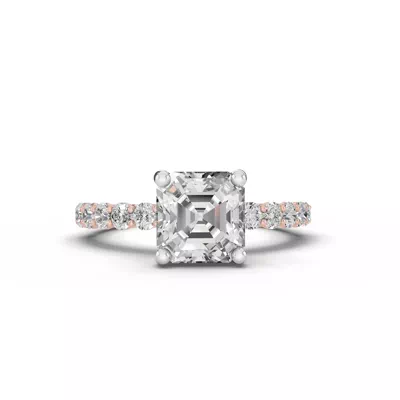 Sculpted Heart Lab Diamond Engagement Ring (.50 ct. tw.)