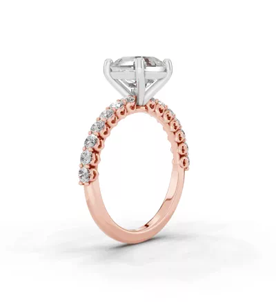 Sculpted Heart Lab Diamond Engagement Ring (.50 ct. tw.)