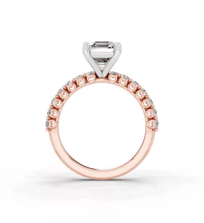 Sculpted Heart Lab Diamond Engagement Ring (.50 ct. tw.)