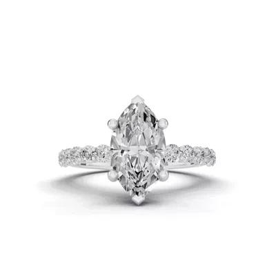 Sculpted Heart Lab Diamond Engagement Ring (.50 ct. tw.)