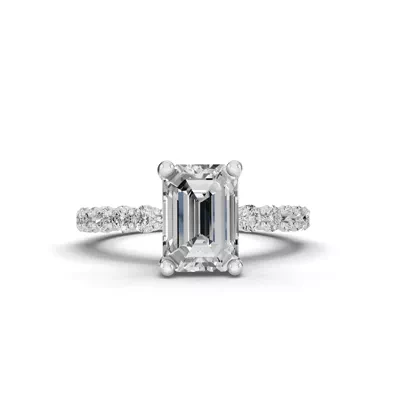 Sculpted Heart Lab Diamond Engagement Ring (.50 ct. tw.)