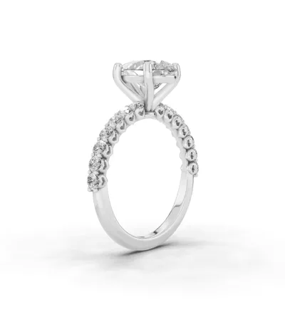 Sculpted Heart Lab Diamond Engagement Ring (.50 ct. tw.)