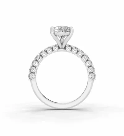 Sculpted Heart Lab Diamond Engagement Ring (.50 ct. tw.)