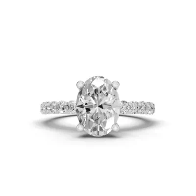 Sculpted Heart Lab Diamond Engagement Ring (.50 ct. tw.)