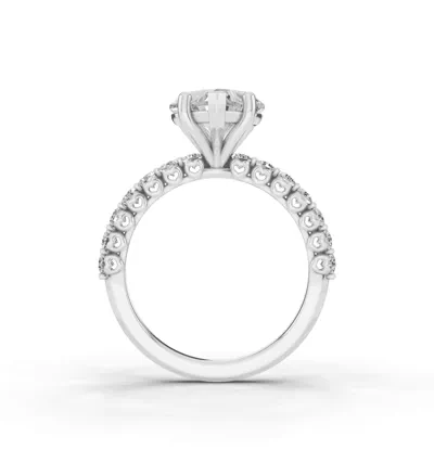 Sculpted Heart Lab Diamond Engagement Ring (.50 ct. tw.)