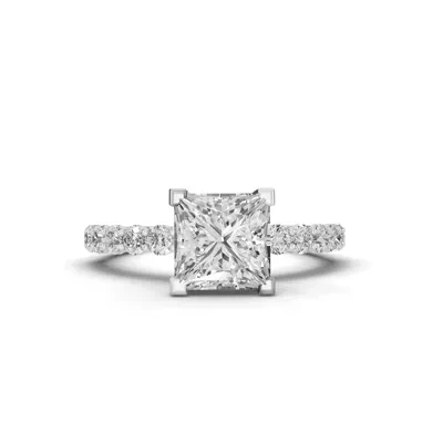 Sculpted Heart Lab Diamond Engagement Ring (.50 ct. tw.)