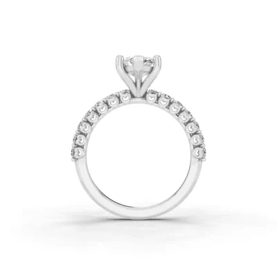 Sculpted Heart Lab Diamond Engagement Ring (.50 ct. tw.)