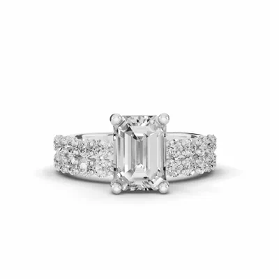 Sculpted Heart Lab Diamond Engagement Ring (.50 ct. tw.)