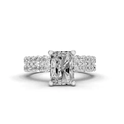 Sculpted Heart Lab Diamond Engagement Ring (.50 ct. tw.)