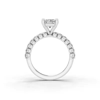 Sculpted Heart Lab Diamond Engagement Ring (.50 ct. tw.)
