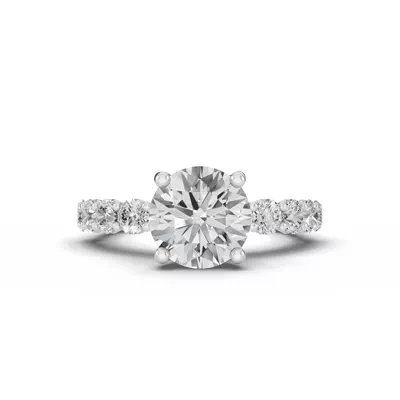 Sculpted Heart Lab Diamond Engagement Ring (.90 ct. tw.)