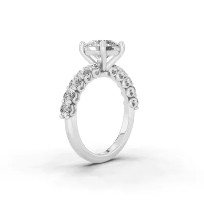 Sculpted Heart Lab Diamond Engagement Ring (.90 ct. tw.)