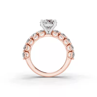 Sculpted Heart Lab Diamond Engagement Ring (1.50 ct. tw.)