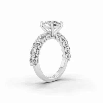 Sculpted Heart Lab Diamond Engagement Ring (1.50 ct. tw.)
