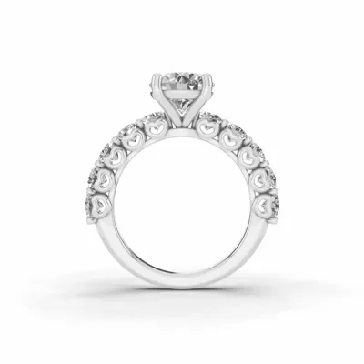 Sculpted Heart Lab Diamond Engagement Ring (1.50 ct. tw.)
